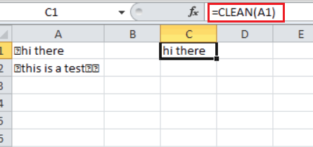 Excel CLEAN function 445x209 - How to use the Excel CLEAN function