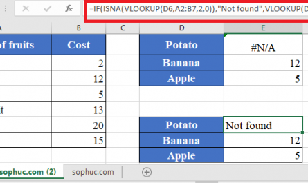 ISNA Function in Excel 3 445x265 - How to use ISNA Function in Excel