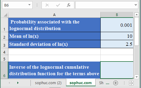 LOGNORM.INV Function - How to use LOGNORM.INV Function in Excel