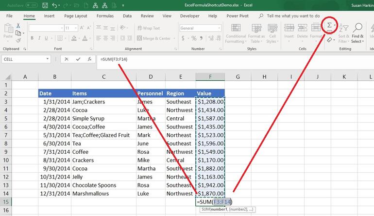 excelformulashortcuta - 9 shortcuts for working more efficiently with Excel expressions