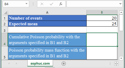 POISSON.DIST Function - How to use POISSON.DIST Function in Excel