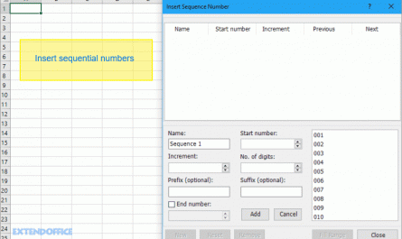 insert sequence number 445x265 - { Best EXCEL Tips } How To Auto Number A Column In Excel?